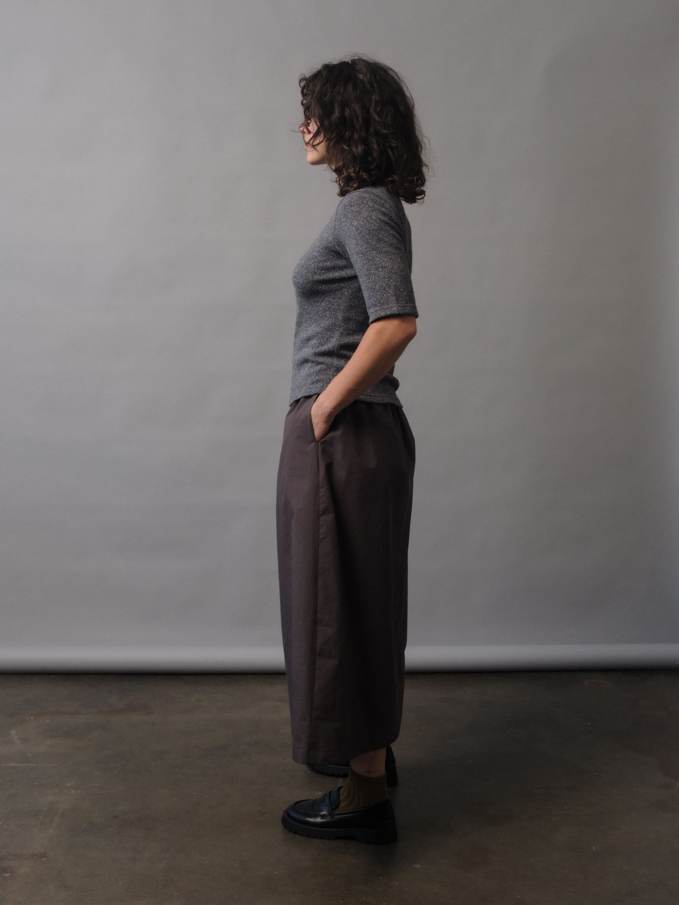 SAMPLE SALE - Mika Sweater in Gray Speckle