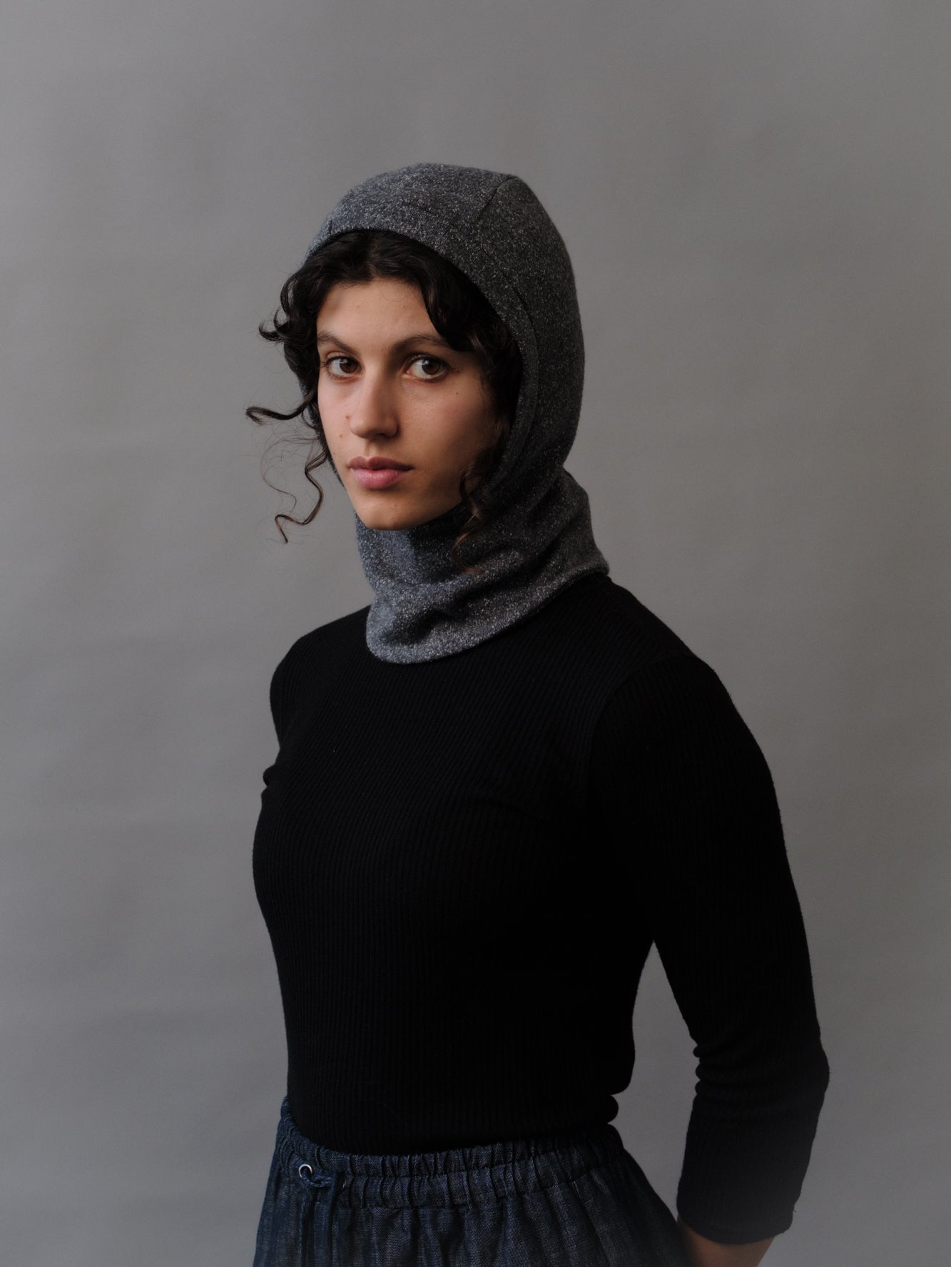 SAMPLE SALE - Lumi Balaclava in Gray Speckle