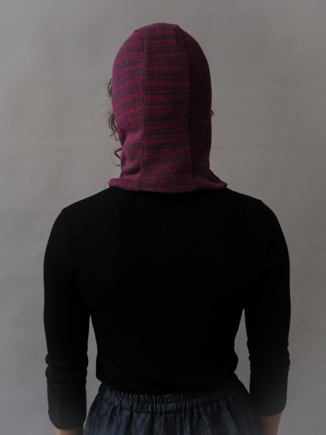 SAMPLE SALE - Lumi Balaclava in Raspberry Marl