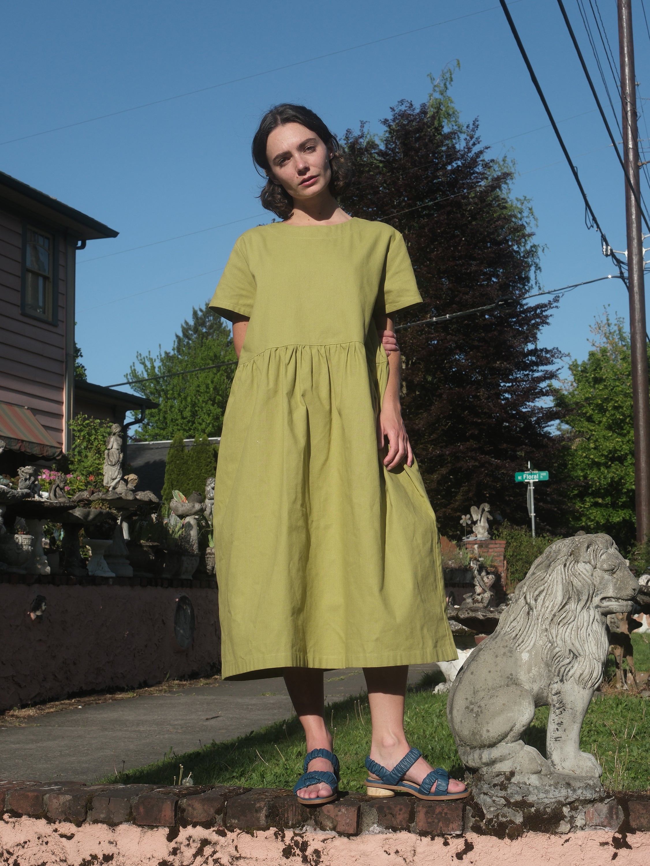 Percy Dress in Pear