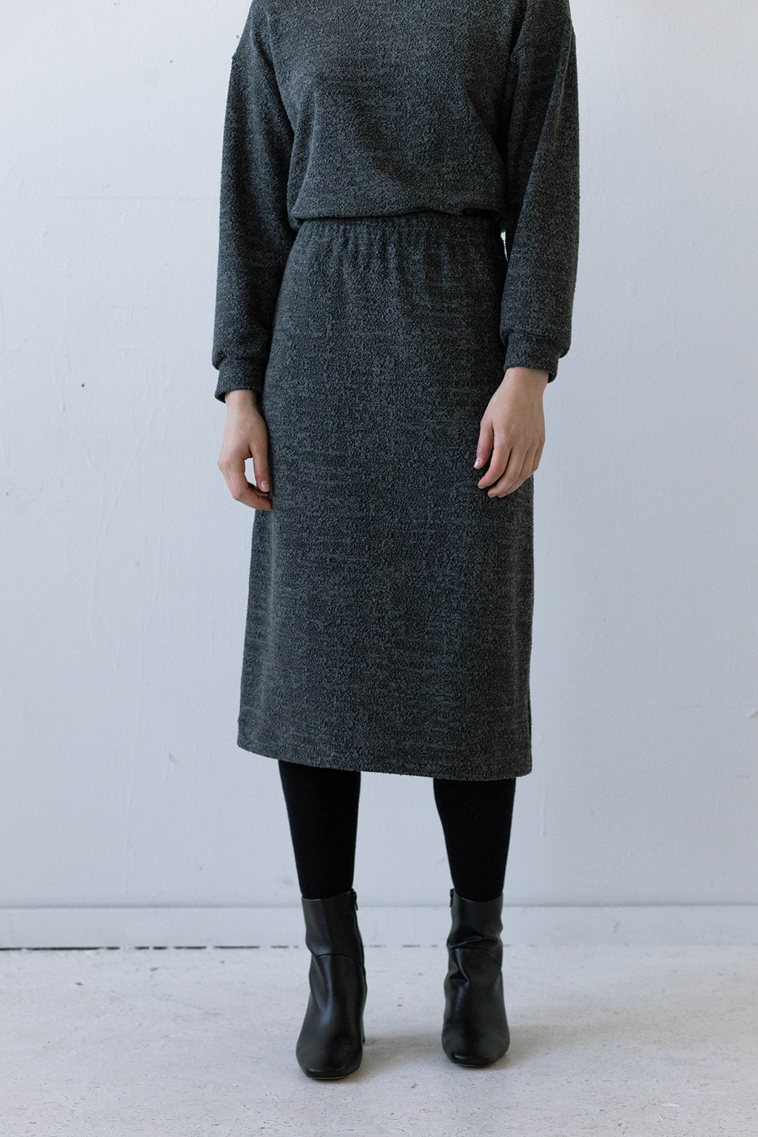 Bryn Skirt in Charcoal Marl