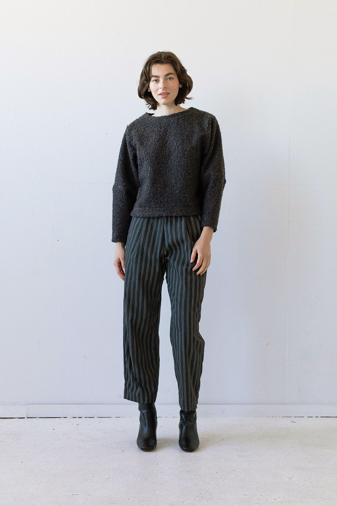 Sacha Sweater in Graphite Boucle