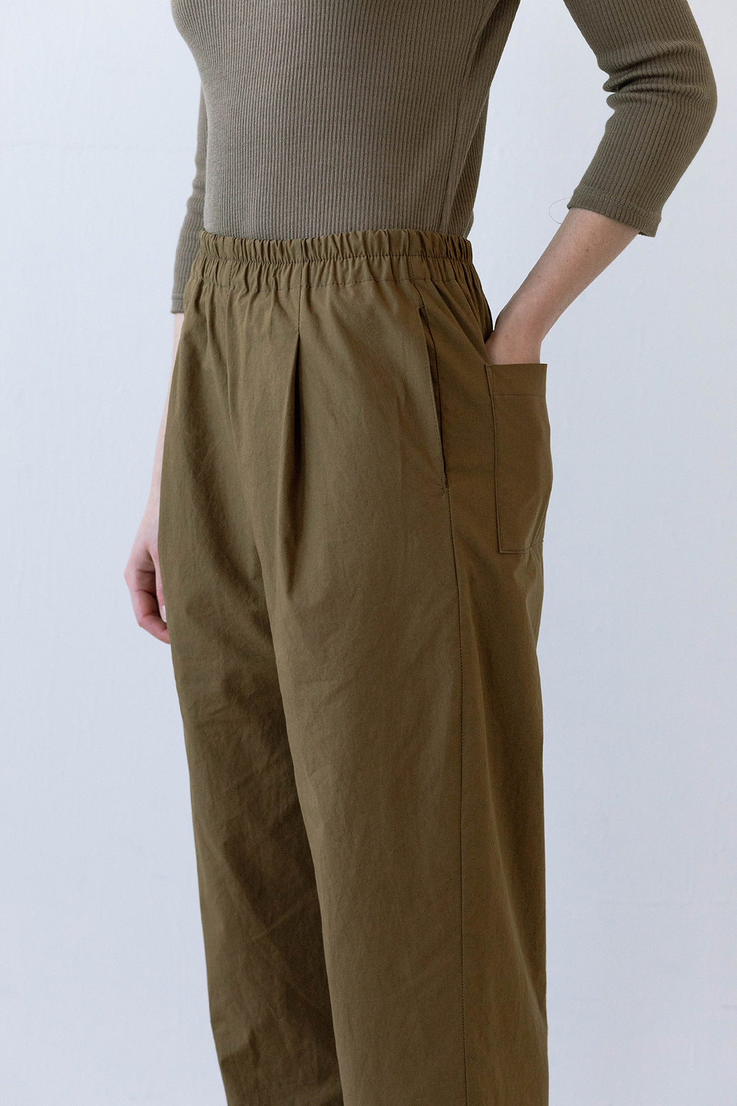 Winn Pant in Sepia Poplin