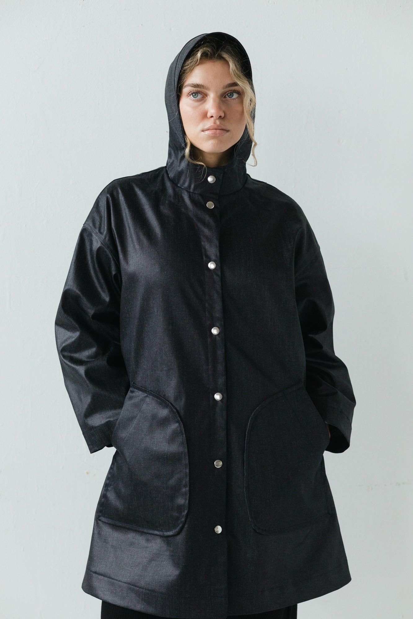 Arlo Jacket in Water Resistant Indigo Denim