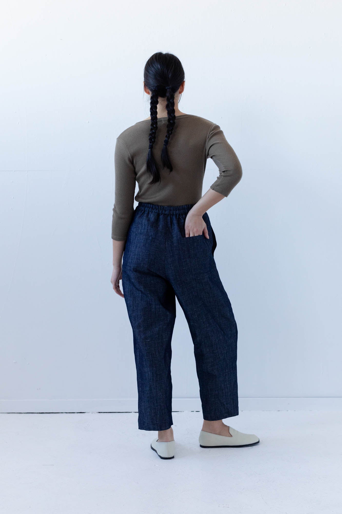 Nuria Pant in Linen Denim