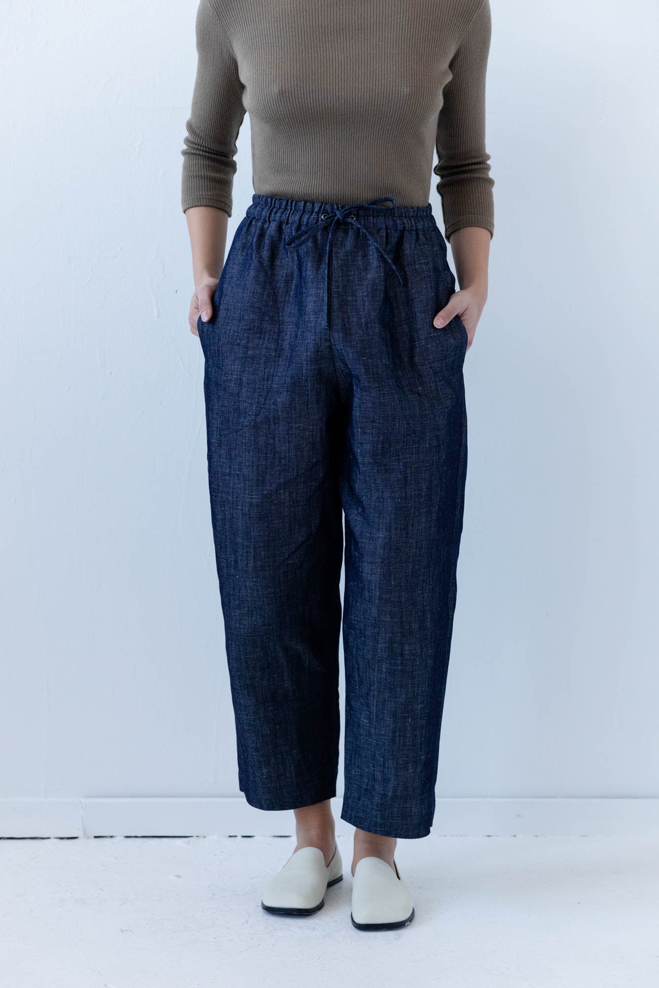 Nuria Pant in Linen Denim