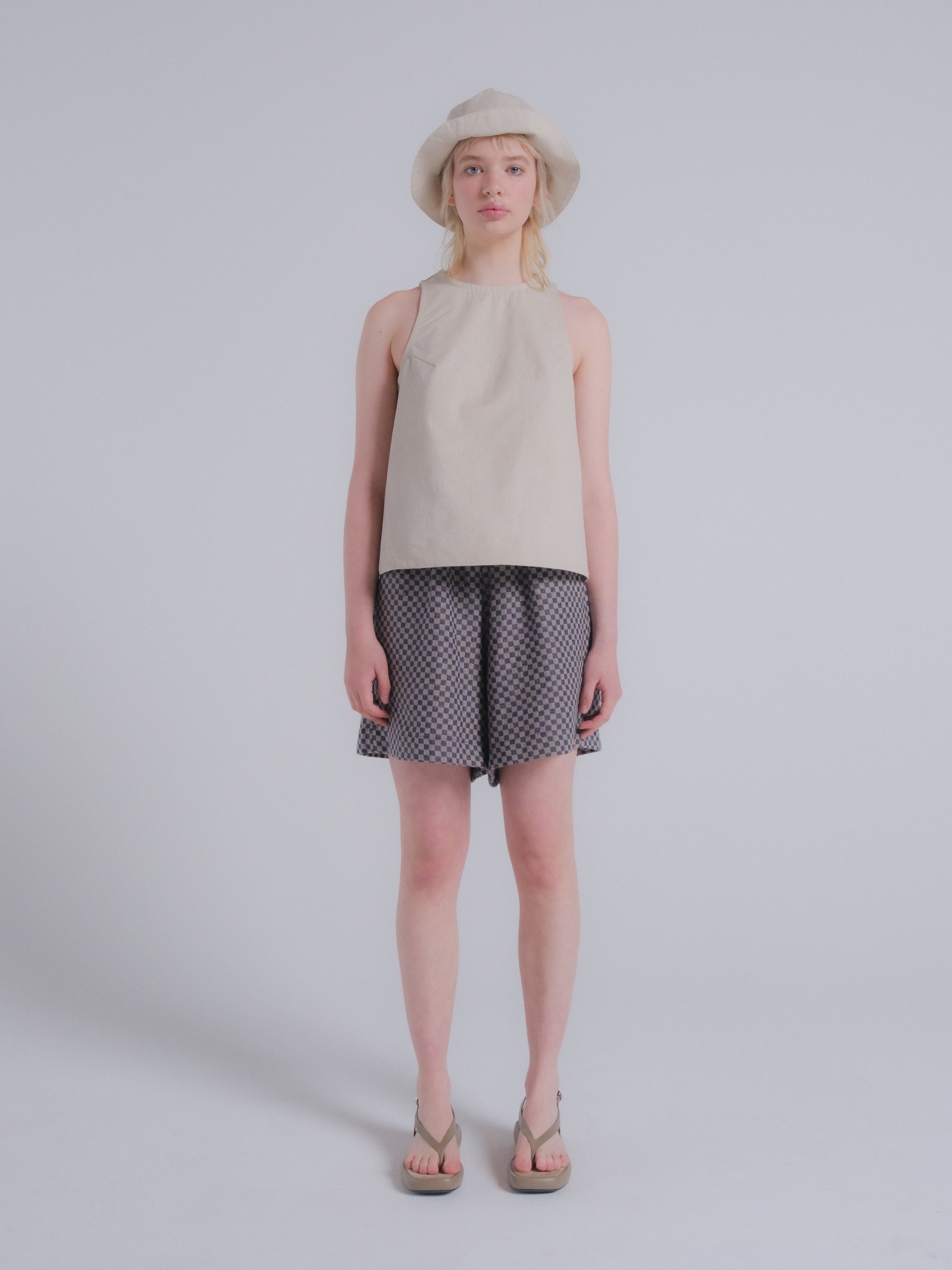 Clio Tank in Natural Twill