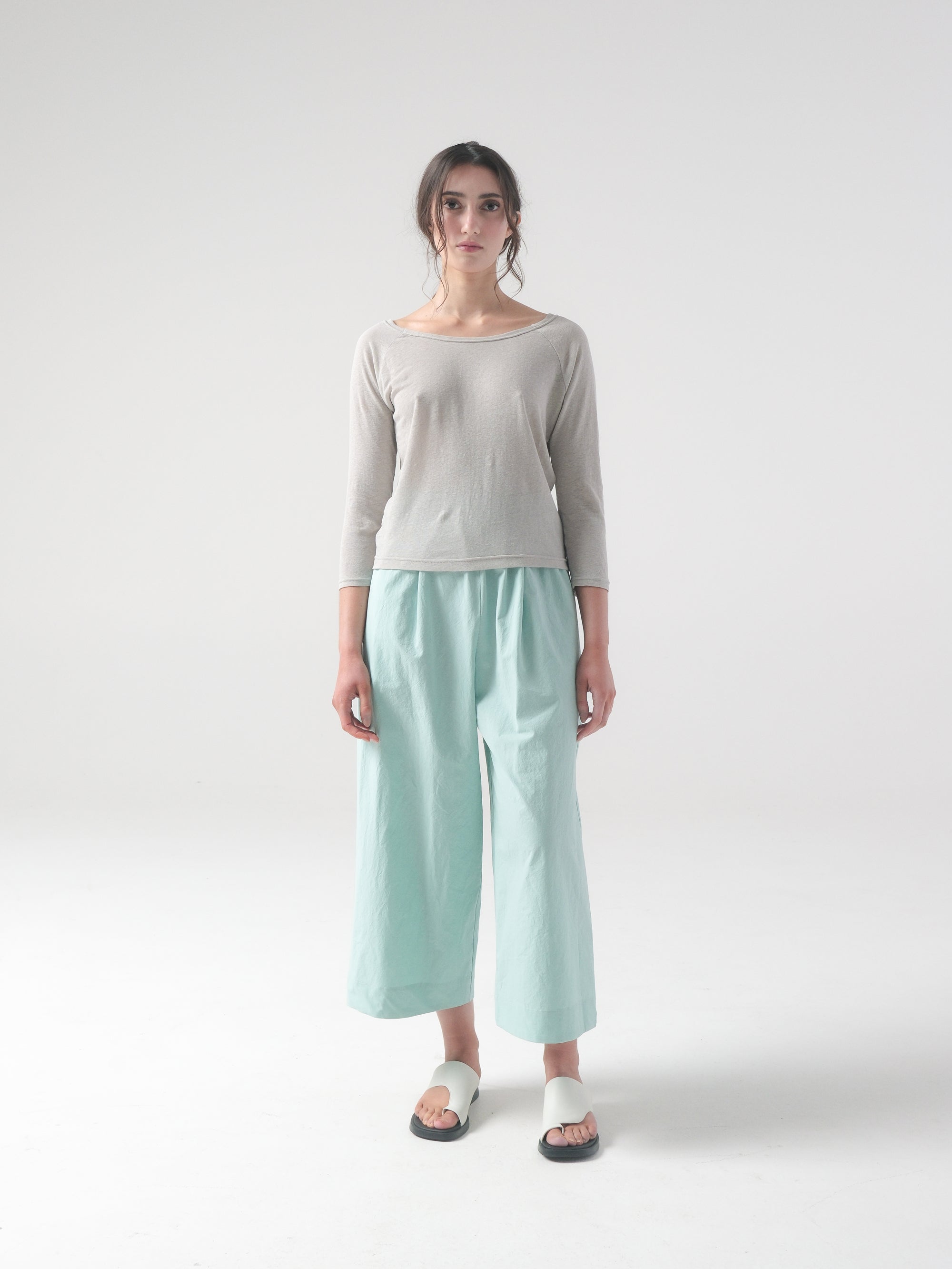 Lune Tee in Fog