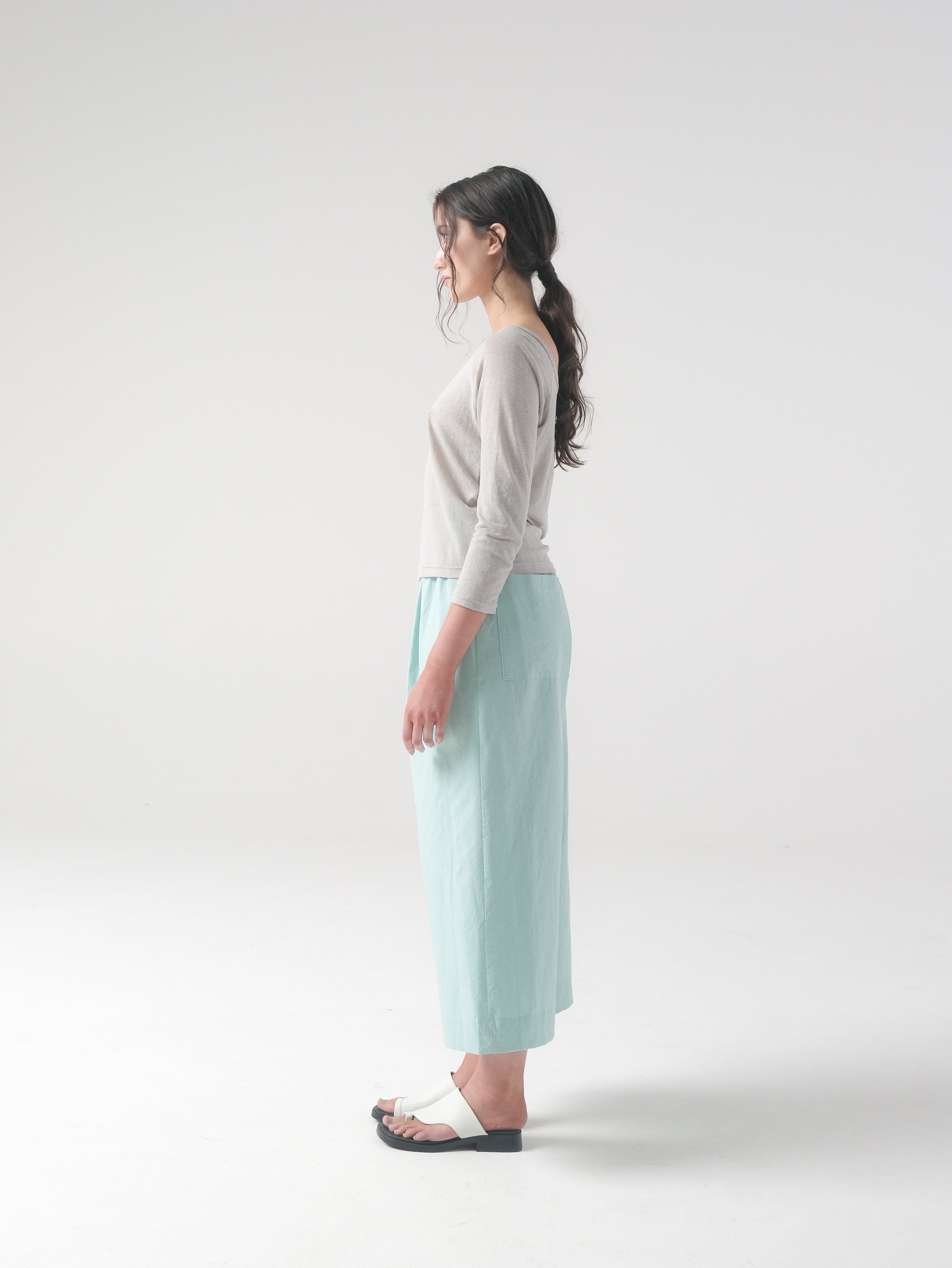 Lune Tee in Fog