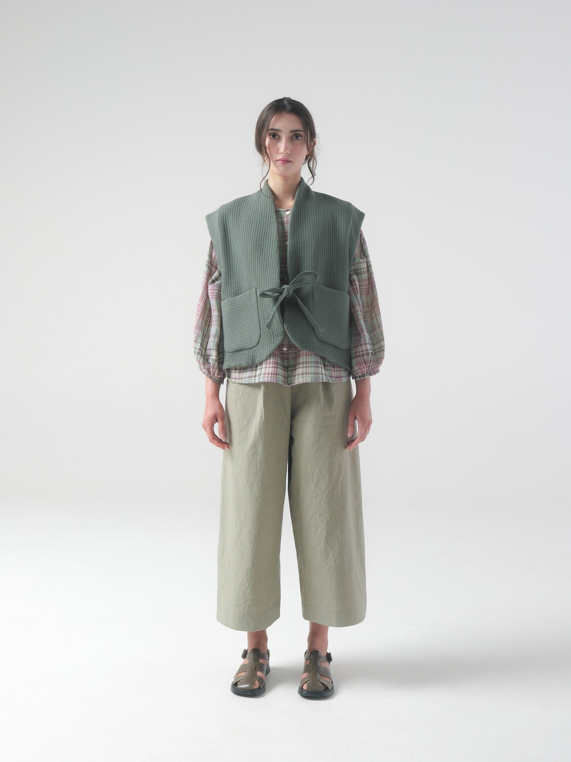 Selby Vest in Artichoke