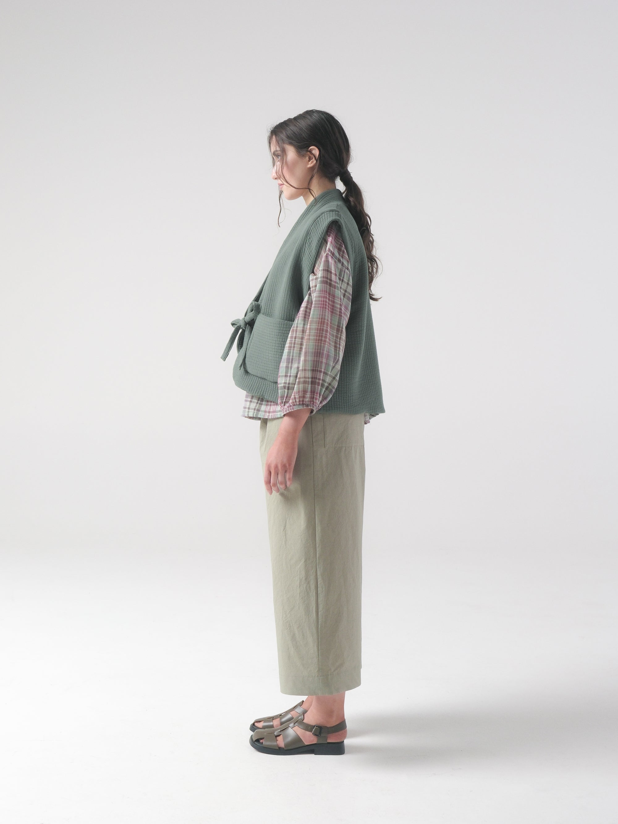 Selby Vest in Artichoke